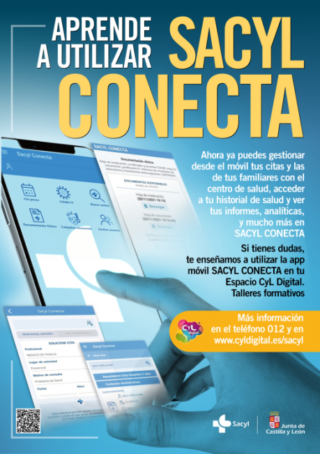 Cartle con la convocatoria para aprender a utilizar SACyL Conecta