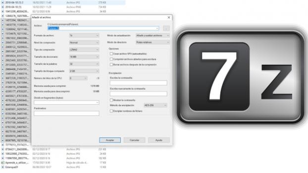 Comprimir y descomprimir archivos con 7-zip