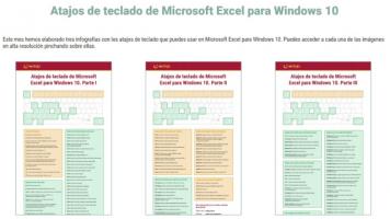 Atajos de teclado de Microsoft Excel para Windows 10